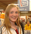 Sara Atlad�ttir var a� vonum gl�� me� vinninginn