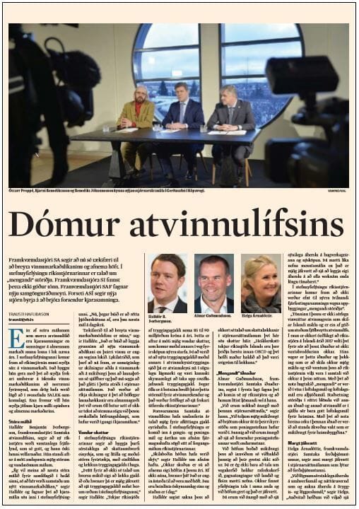 Fagnar því að ný ríkisstjórn sé komin