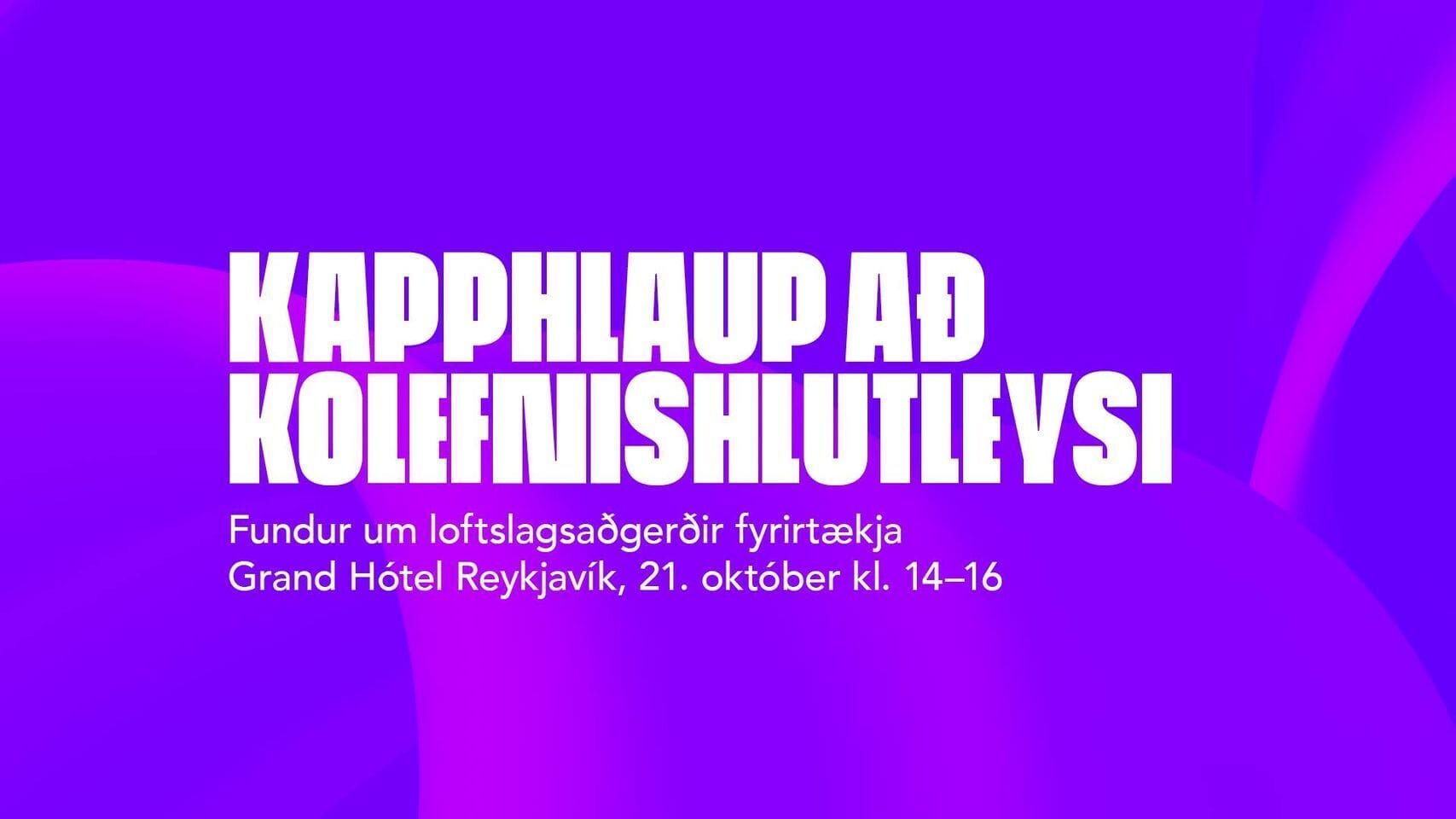 Fundur um kapphlaup að kolefnishlutleysi