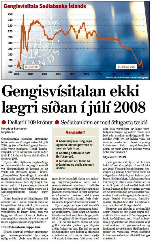 Sterkt gengi krónunnar er skammgóður vermir