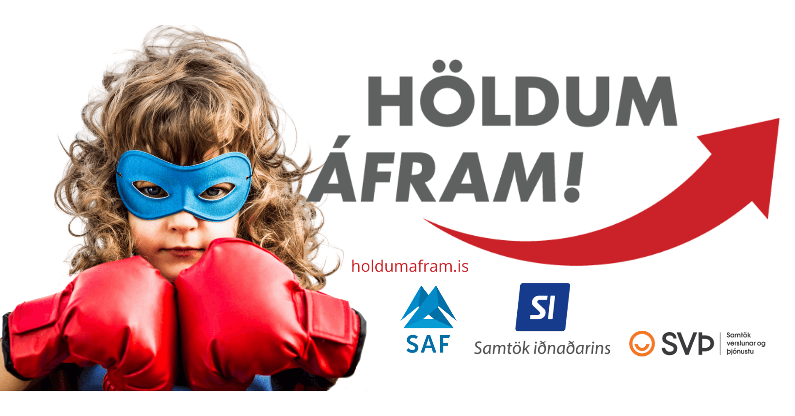 SVÞ, SAF og SI hafa tekið höndum saman um verkefnið Höldum áfram!