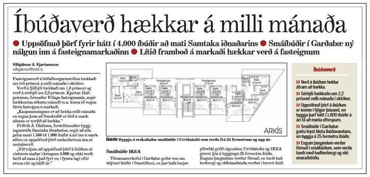 Uppsöfnuð þörf á um 4.000 íbúðum