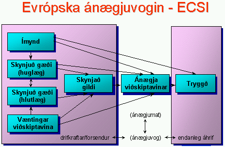 Uppbygging Evrópsku ánægjuvogarinnar