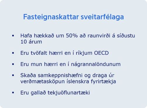 Fasteignaskattar-sveitarfelaga