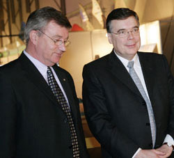 Sveinn Hannesson og Geir H. Haarde