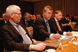 Jón Steindór Valdimarsson, Sveinn Hannesson og Helgi Magnússon